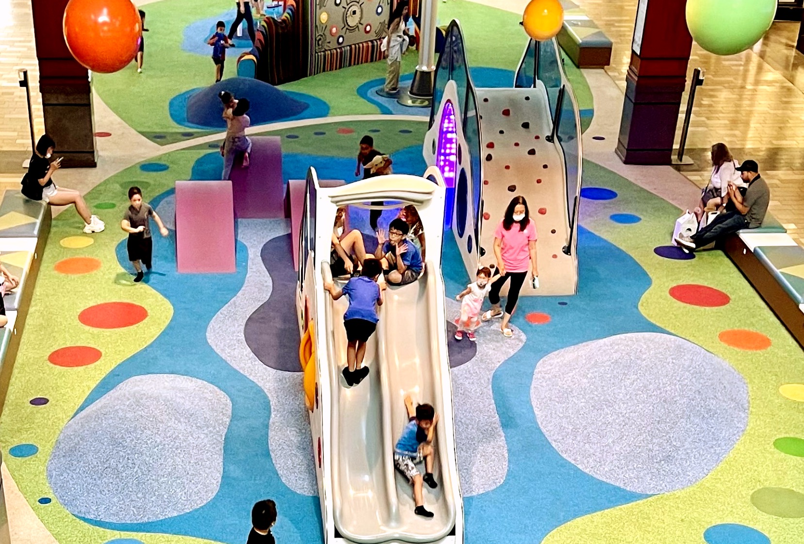 Head indoor for some fre fun at the mall of Georgia.